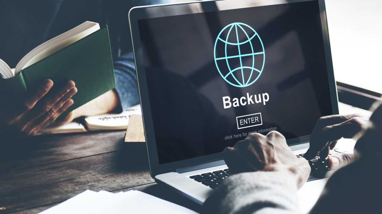 Data backup on laptop