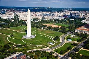 The Washington Monument on a sunny day