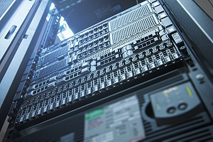 a large server rack which would be used in crystal city va managed it services for disaster recovery