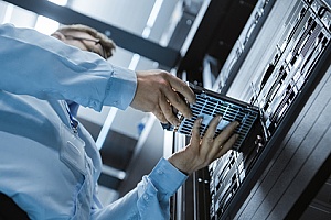 a managed IT services provider installing a secure network