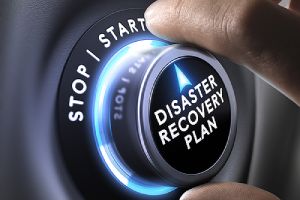 Disaster recovery plan control button