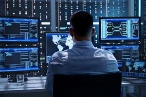 system security specialist working at system control center