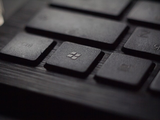 keyboard showing the windows logo