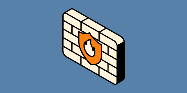 A graphic representation of a firewall